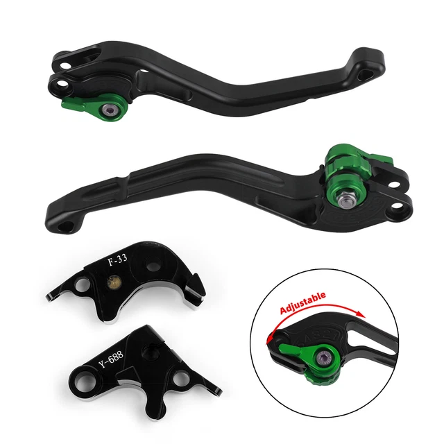 Leviers De Frein Et Embrayage Courts/longs Pour Honda CBR600RR 2003-2006 - Aluminium CNC Noir - Réduit L'effort De 50%