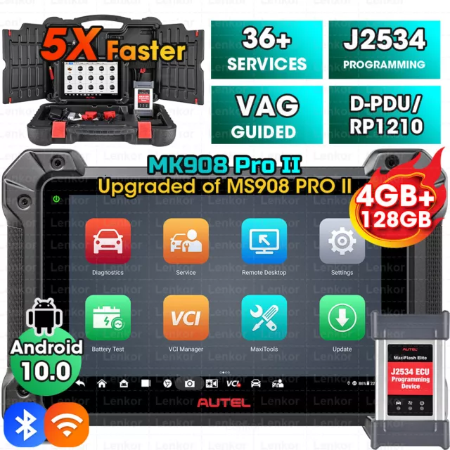 Autel MaxiSys MK908P II MS908S PRO Elite Diagnosegerät J2534 ECU Programm Coding