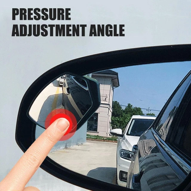 2Pcs Blind Spot Mirror Car Motorcycle Van Bike Convex Adjustable U8H0