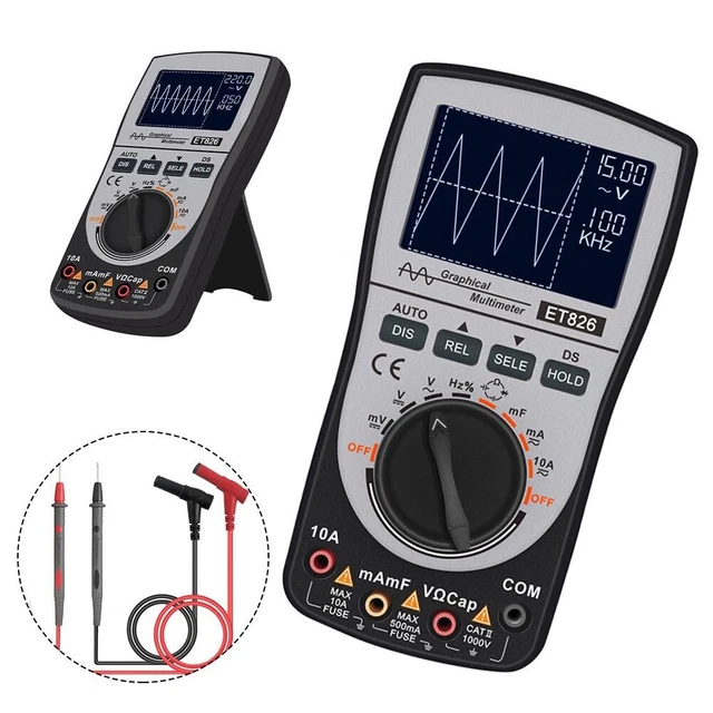 Multimeter 6000 Counts Auto Range Meet nauwkeurig AC/DC-spanning Ampèremeter Weerstand Capaciteit NCV Frequentiediode met LCD-scherm Voor auto-elektricien Schoollab Multimeter 6000 Counts Auto Range Meet nauwkeurig AC/DC-spanning Ampèremeter Weerstand Capaciteit NCV Frequentiediode met LCD-scherm Voor auto-elektricien Schoollab
