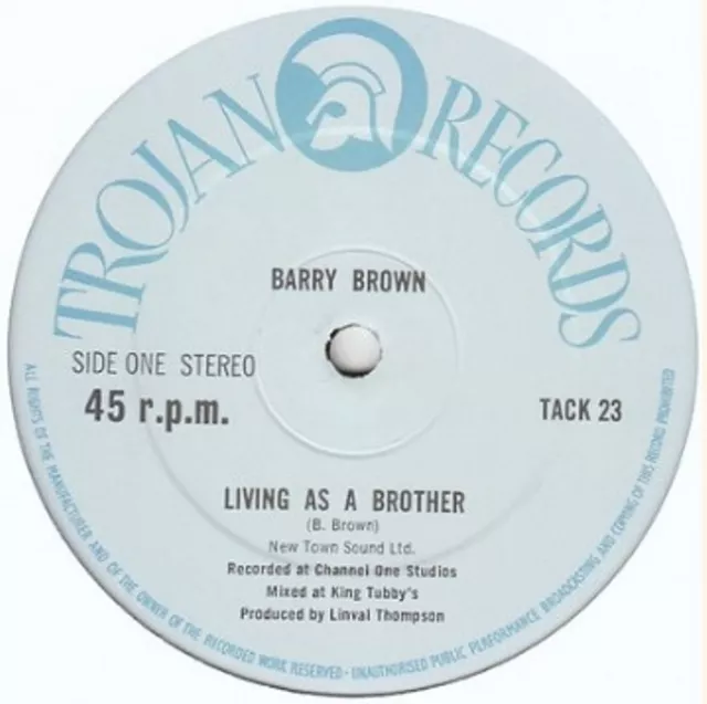 Barry Brown / Scientist Living As A Brother / Caring For My Sister UK 1980 12"