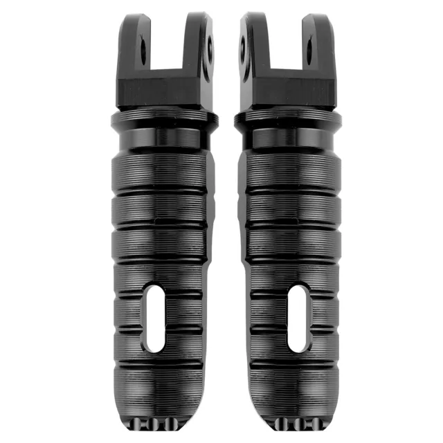 Black 2pcs Rear Foot Pegs Footrest Aluminum Alloy FP‑256‑Set For DUCATI 2