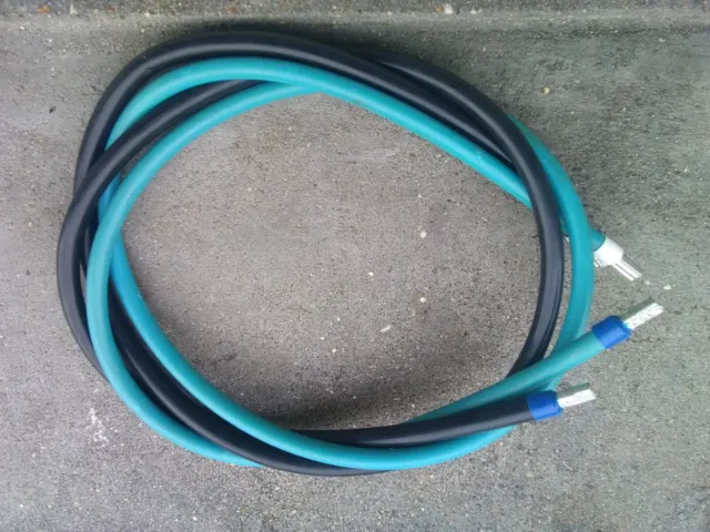 2 x 120cm : fils / câble d'alimentation HO7-VK 16 mm² 16mm2 souple + embouts