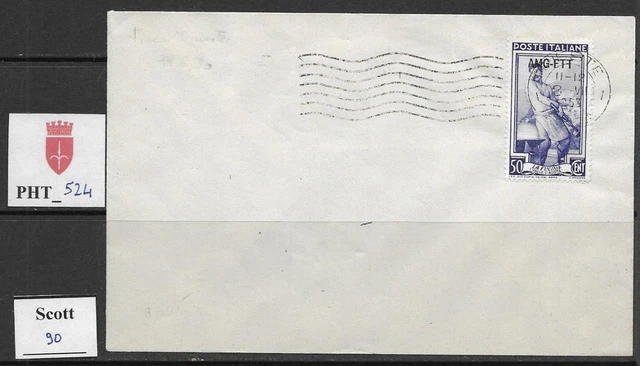 PHT_524. TRIESTE FTT. FDC letter w. 1950 50 cent. ITALIA AL LAVORO. Scott 90