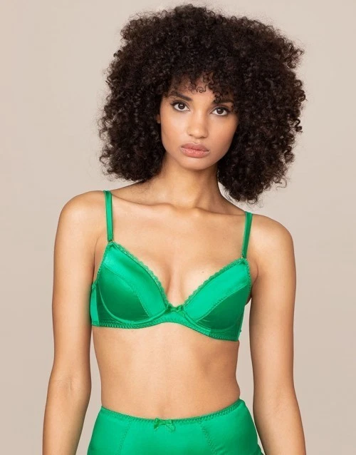 Soutien-gorge Agent Provocateur 'Electra' 34B - Dentelle Verte Et Noire, à Armatures - Neuf étiqueté