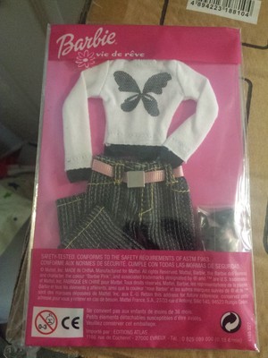 Tenue Poupée Barbie Vie de Rêve Mattel Neuf Editions Atlas Ref 4165 232 