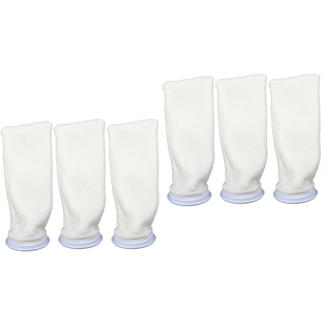 6 piezas filtro calcetines filtro calcetines bolsa filtro calcetines 7 pulgadas