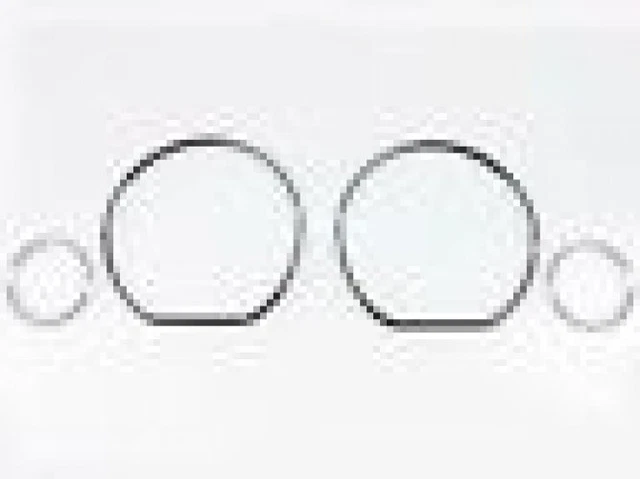 VOLKSWAGEN For VW Golf MK3 91-99 Cluster Dashboard Gauge Rings CHROME