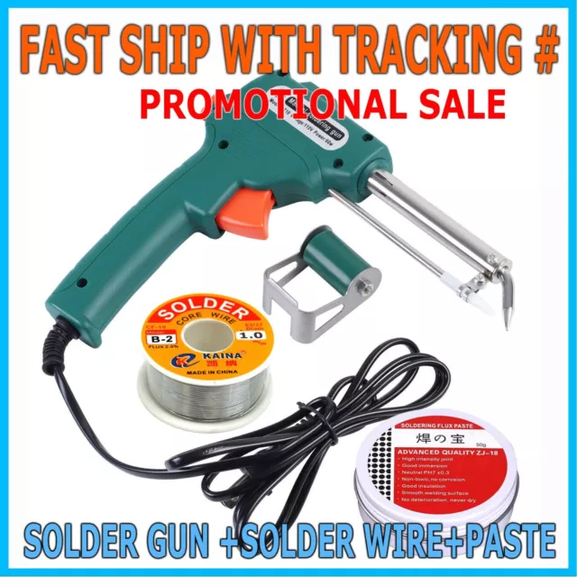 60W Electric Auto Soldering Iron Gun Kit Hand-Held Tweezers Wire Welding Tool