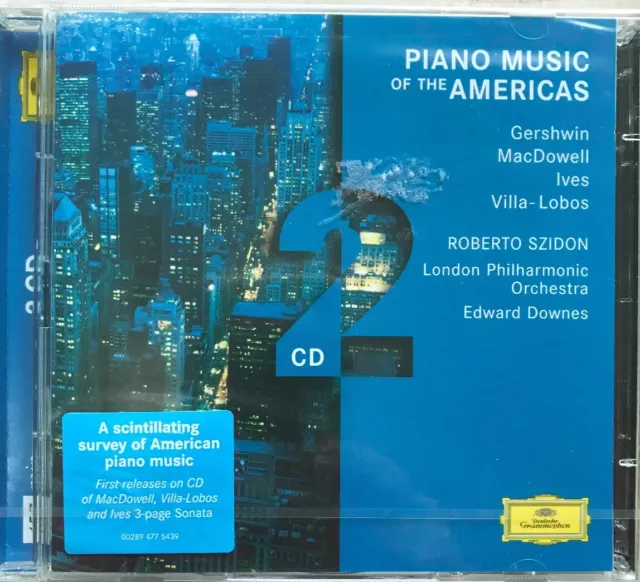 Classical : Piano Music Of The Americas :Gershwin, Ives , Villa Lobos  2Cd New