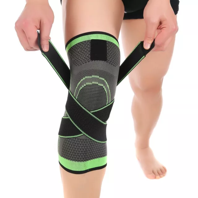 WOW Adjustable Knee Protector 3D Weaving Knee Pad Brace Compression Soft Kneecap