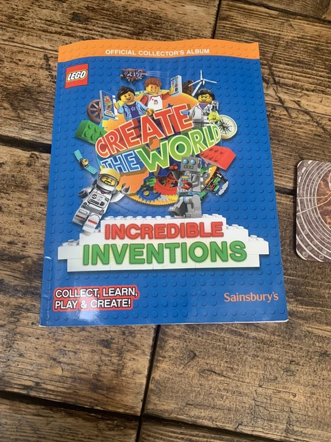 Lego Incredible Inventions Create The World Album Book COMPLETED 2018 All Cards!