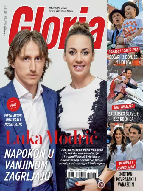 GLORIA #1228 2018 CROATIAN CELEBRITY MAGAZINE cover LUKA MODRIC