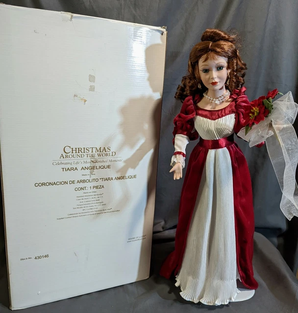 Christine Noel 2001 Collector Porcelain Doll  Christmas Around The World Boxed