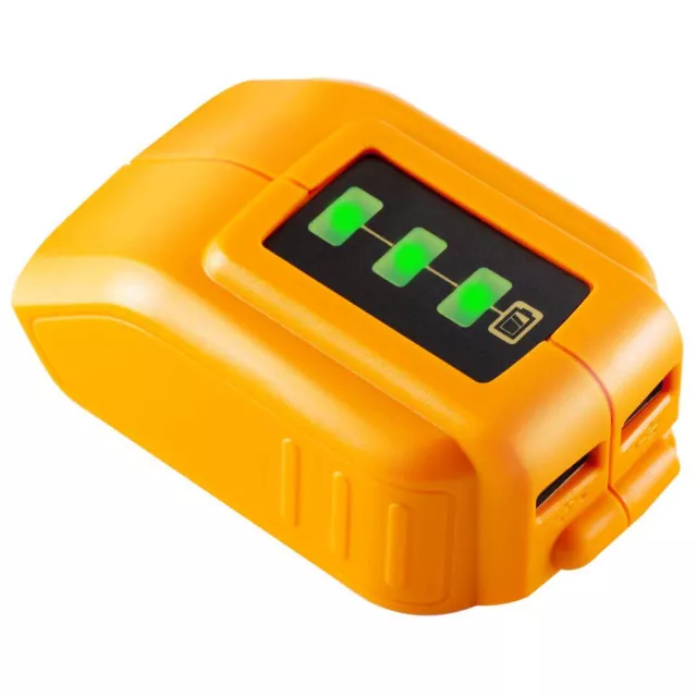 12V/20V Max USB Power Source For Dewalt DCB206 DCB090 Cordless Phone USB Charger