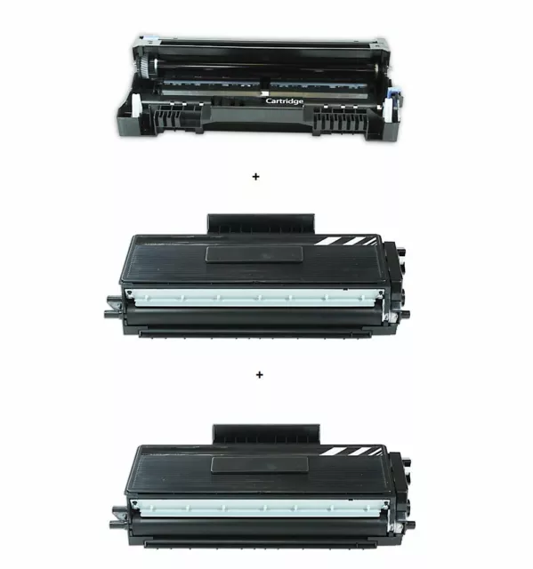 1 Trommel +2XL Toner kompatibel für Brother  Fax 8350 P Fax 8360 P Fax 8360 PLT 3