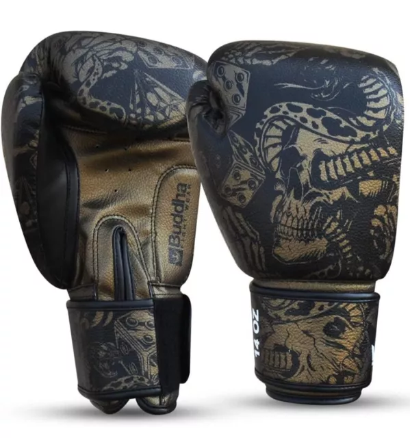 BUDDHA FIGHT WEAR - Guantes de Boxeo Fantasy Luzbel - Muay Thai - Kick Boxing -