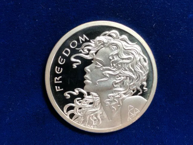 🌟2 oz 2013 FREEDOM GIRL .999 Silver Bullet Shield SBSS PROOF In CAPSULE ONLY