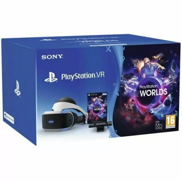 Sony Playstation VR MK3 Casque avec Caméra V2 et Jeu VR Worlds