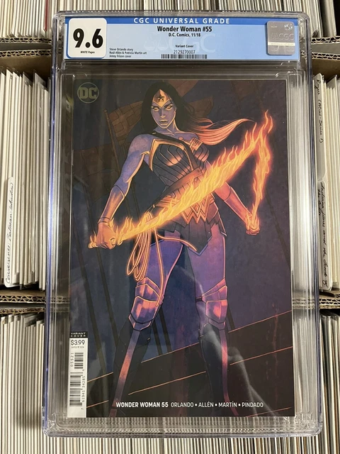 Wonder Woman 55 Cgc 9.6 Gorgeous Jenny Frison Variant Dc Comics 2018