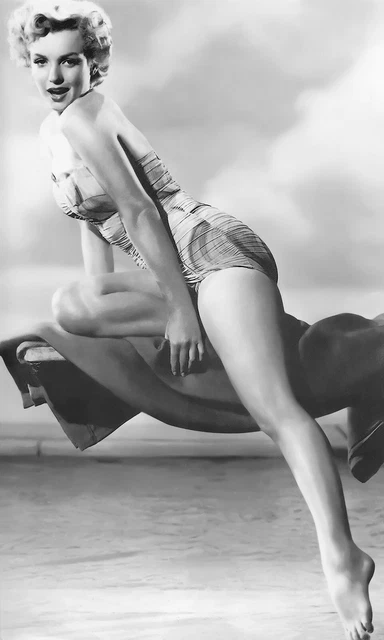 MARILYN MONROE SWIMSUIT BEAUTY ON DIVEBOARD  (1) RARE 4x6 GalleryQuality PHOTO