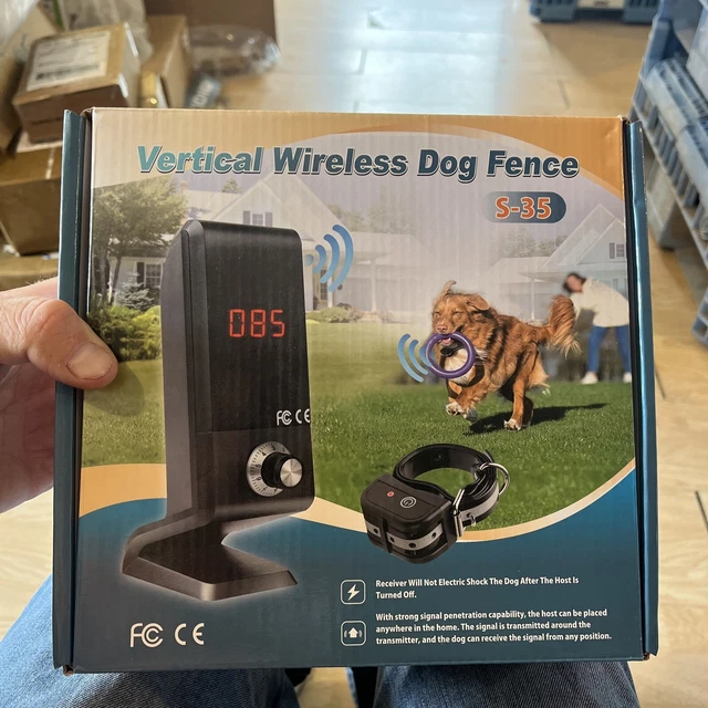 Vertical Wireless Dog Fence Pet Containment System Vibrate/Electric S-35 Op Box