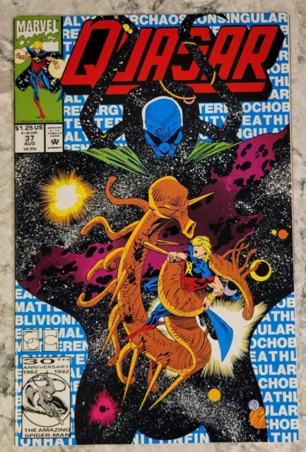 Quasar #37 Marvel Comics 1992 1st app of "Caregiver" Great condition, VF+/NM.