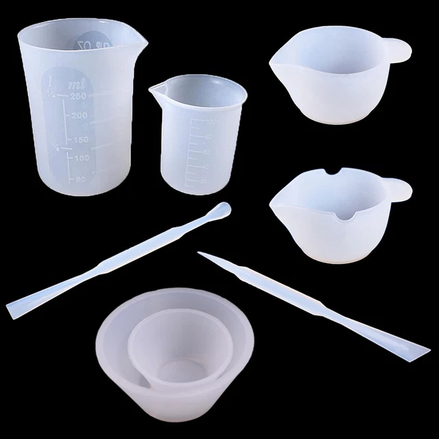 Silicone Messbecher Harz Epoxidharzbecher Bastel Resin Mixing Mould Epoxy DIY