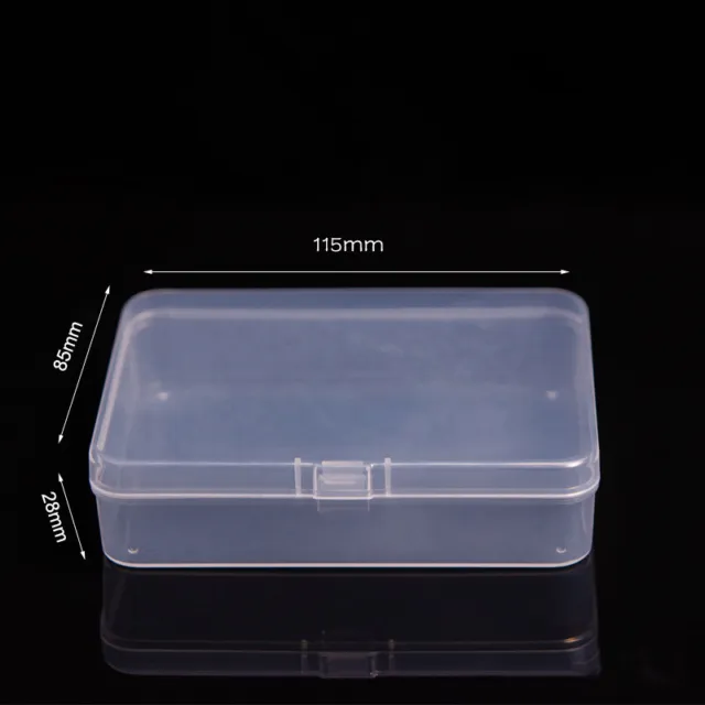 Small Plastic Storage Container Boxes Mini Clear Jewelry Earplugs Container 7
