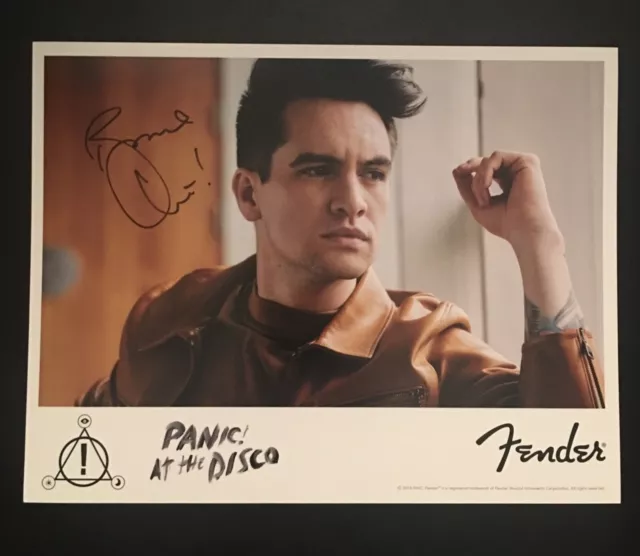Brendon Urie Panic! at the Disco Authentic Autographed Hand Signed Photo Fender