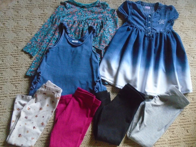 Job Lot Of New/Used Little Girl's Clothing By Next, Tu, Age 4-5 Years