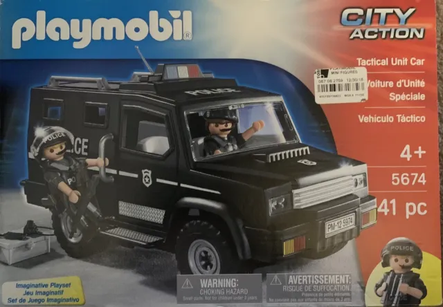 Playmobil 9043 City Action Police Tactical Units 114 Pieces Set Used