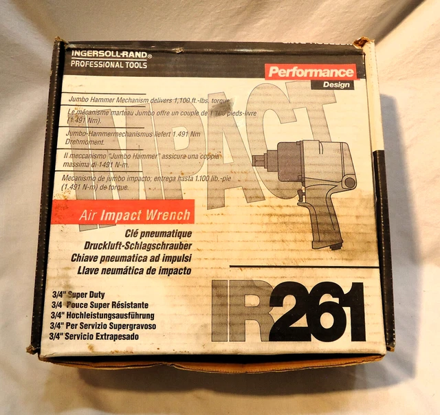 Ingersoll Rand IR 261 Impact Wrench 3/4 Drive Pneumatic Air Tool