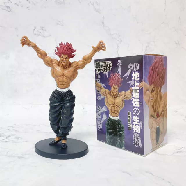 8.6"Anime BAKI Son Of Ogre Hanma Yujiro PVC Statue Figure Toy Box