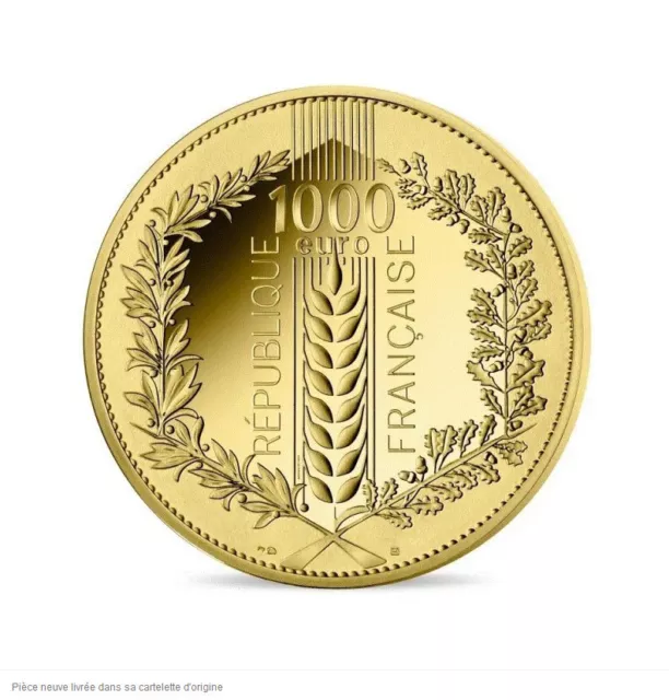 piéce 1000 euro or blé 2022 monnaie de paris 12 gr  d or pur