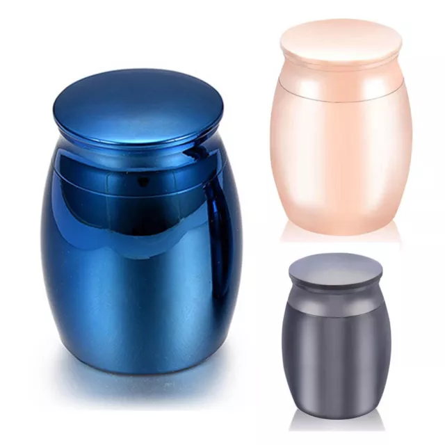 Small Silver Urn Cremation Human Ashes Holder Memorial Keepsake Ash Heart Heaven