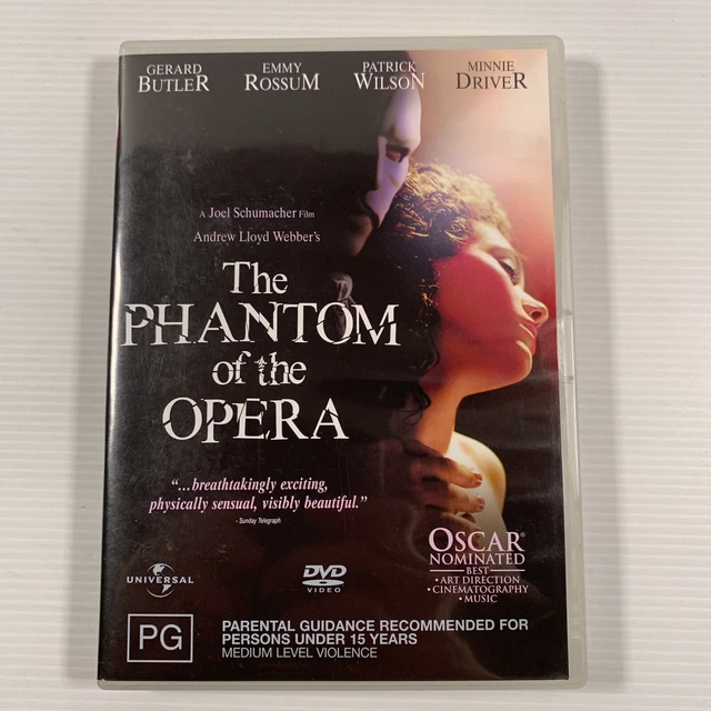 THE PHANTOM OF The Opera (DVD, 2004) Gerard Butler, Emmy Rossum Region