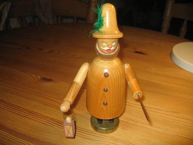 Räuchermänchen-Räuber mit Laterne 21 cm Erzgebirge DDR