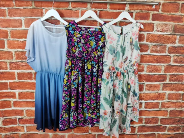 Girls Bundle Age 10-11 Years Next H&M Summer Dress Set Floral Parrot Kids 146Cm