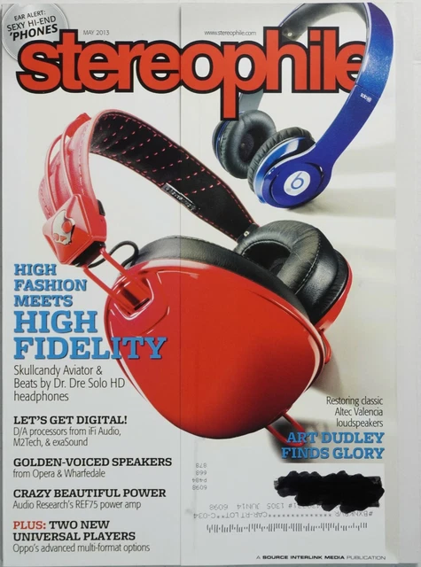 Stereophile Magazine May 2013 Beats Headphones Solo HD Audio Research REF75
