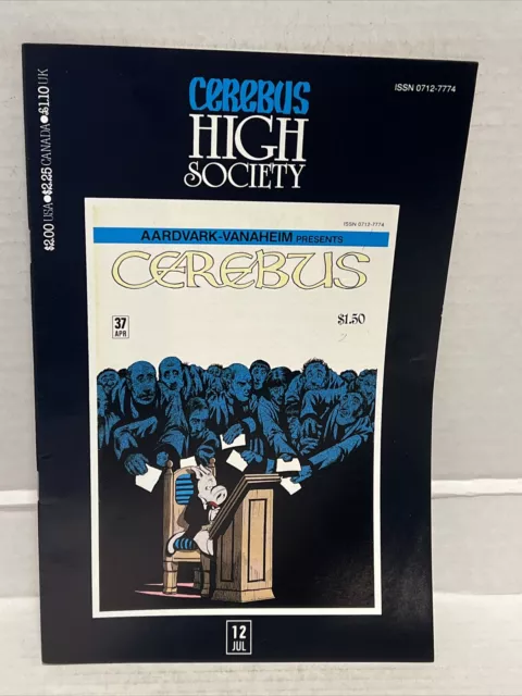 Cerebus: High Society #12. Aardvark-Vanaheim comics