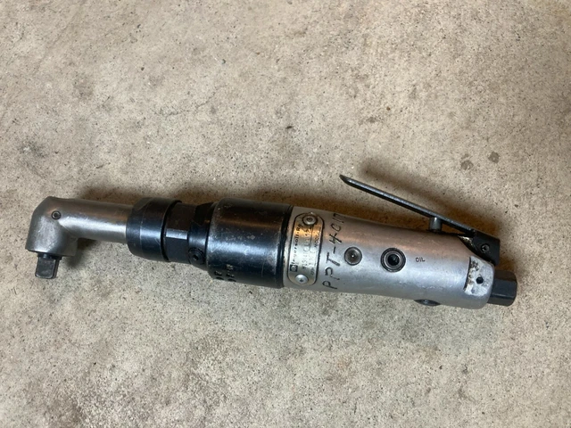 Vintage Ingersoll Rand 3/8" Air Ratchet Wrench WLS141 Slim head RH rotation
