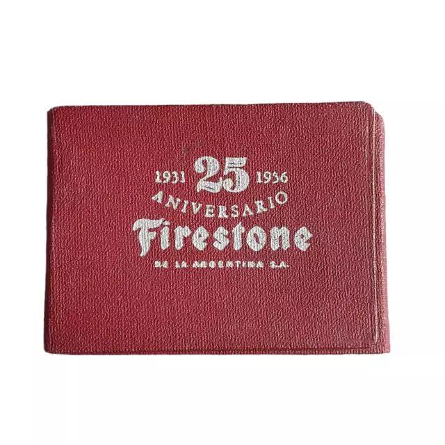 Rare Vintage 1950’s Firestone 25th anniversary Advertising Agenda Argentina