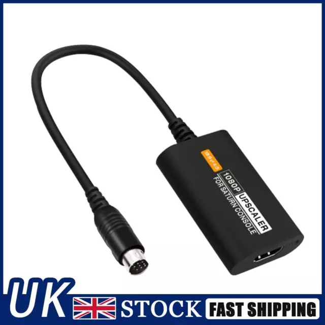 1080P HDTV HDMI-Compatible Adapter for SEGA Saturn with Cable 16/9 4/3 Converter