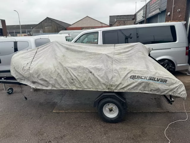 Genuine Quicksilver Rib Boat Cover for up 3.75m Boat Used with wear