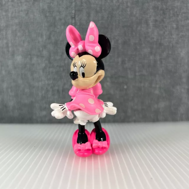 Disney Store Minnie Mouse PVC Plastic 3" Figure Figurine Cake Topper Decopac