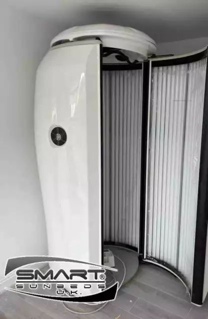 Sunbed Alisun XXL Sunbed Vertical Tanning 48 Tube 2m  Sun Bed Sunbeds WHITE