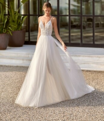 s/36-38 Ivory Pronovias abito da sposa vestito da sposa Mermaid pizzo tg 