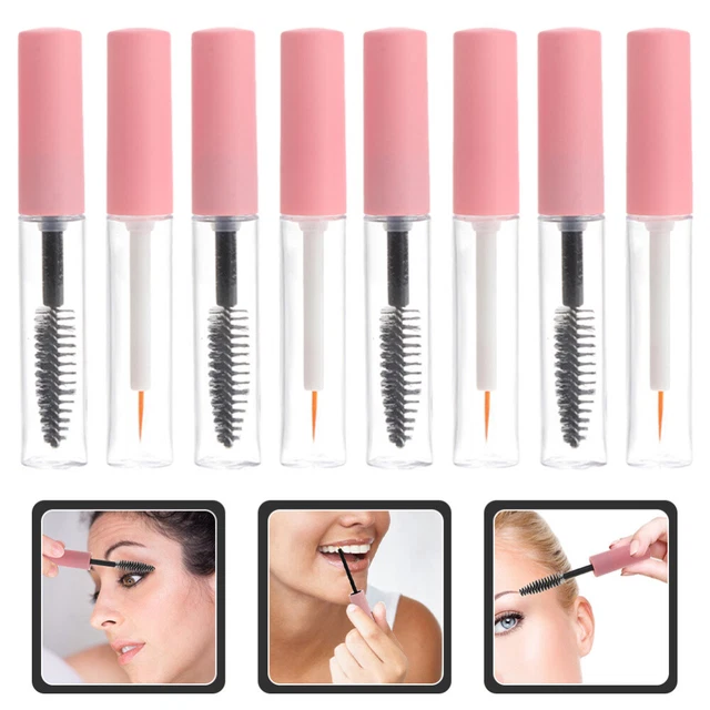 COSIDEA Mini-Wimperntusche-Tuben Leer - 3 Ml, 10 Stück Mit Deckel & Stoppern