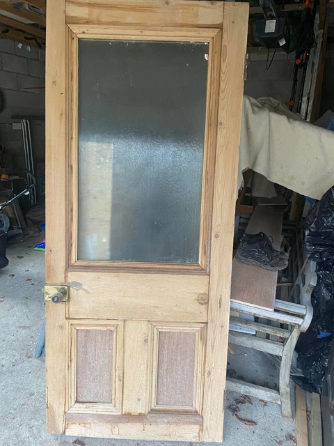 Reclaimed Wide Victorian Glazed  Door  JR1404